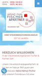 Mobile Screenshot of fischer-partner-steuerberater.de