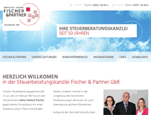 Tablet Screenshot of fischer-partner-steuerberater.de
